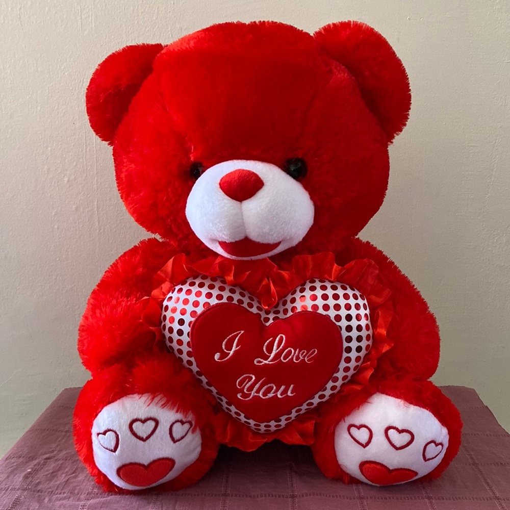 Giant Red Valentines Bear
